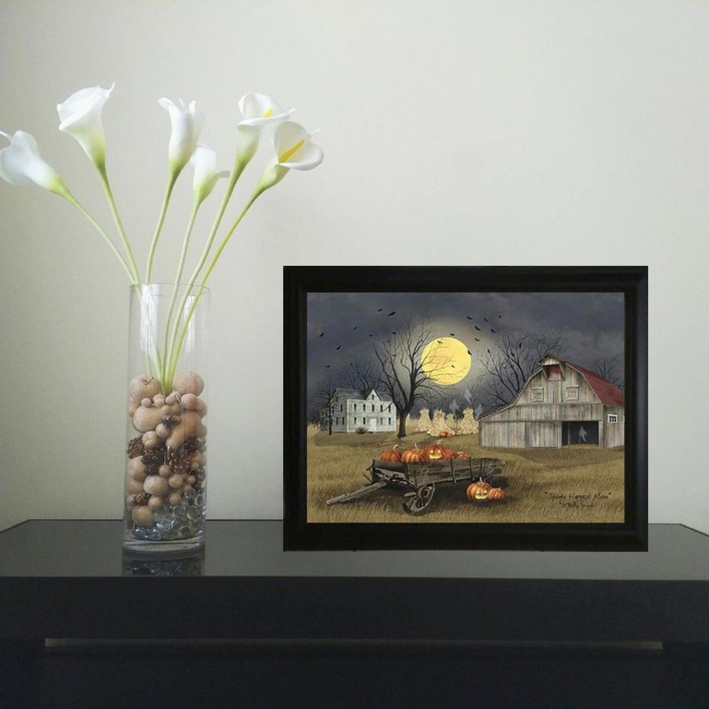 Spooky Harvest Moon - Framed Art b Billy Jacobs